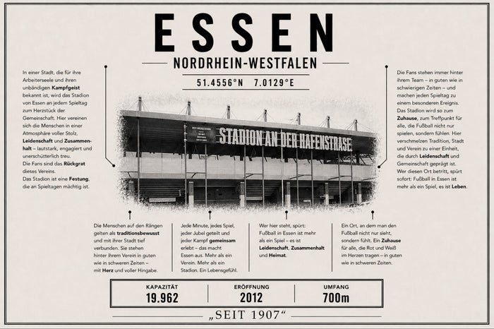 Essen Stadion Leinwand