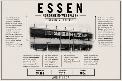 Essen Stadion Leinwand