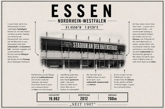 Essen Stadion Leinwand