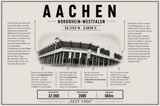 Aachen Stadion Leinwand