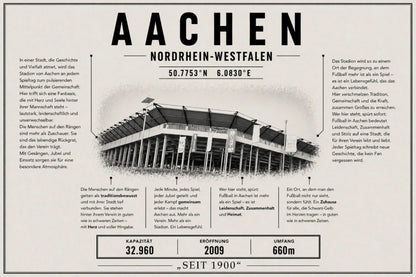 Aachen Stadion Leinwand