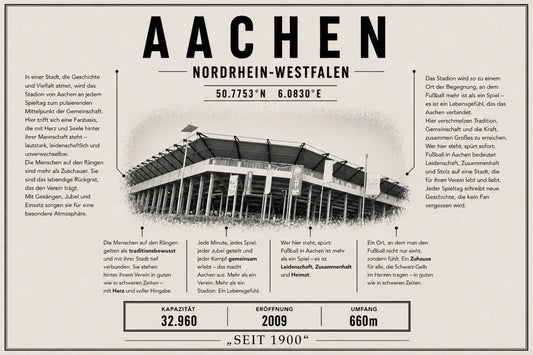 Aachen Stadion Leinwand