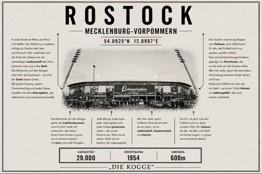 Rostock Stadion Leinwand