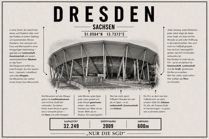 Dresden Stadion Leinwand