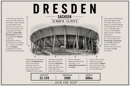 Dresden Stadion Leinwand
