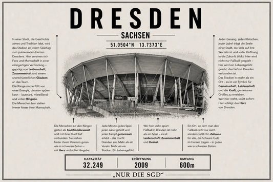 Dresden Stadion Leinwand
