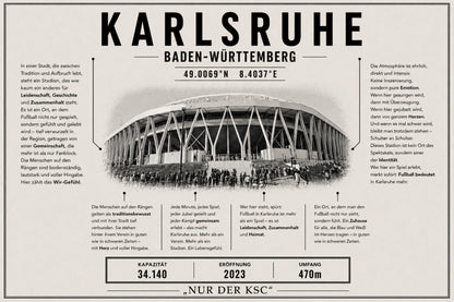 Karlsruhe Stadion Leinwand
