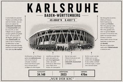 Karlsruhe Stadion Leinwand