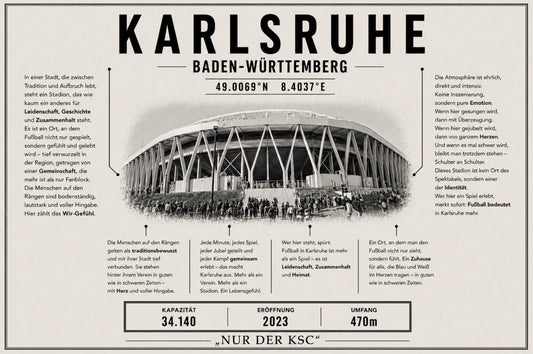 Karlsruhe Stadion Leinwand