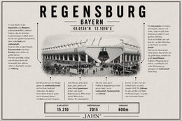 Regensburg Stadion Leinwand