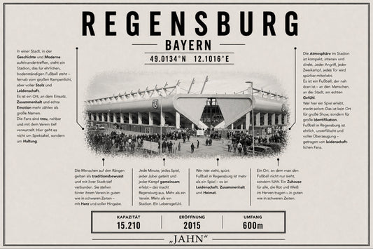 Regensburg Stadion Leinwand