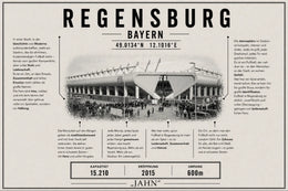 Regensburg Stadion Leinwand