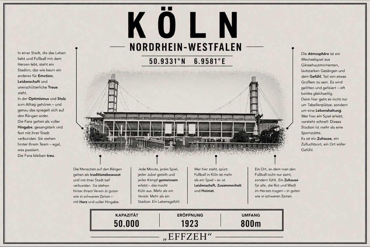 Köln Stadion Leinwand