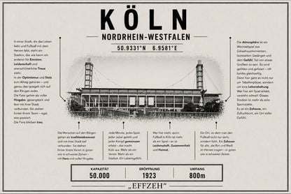 Köln Stadion Leinwand