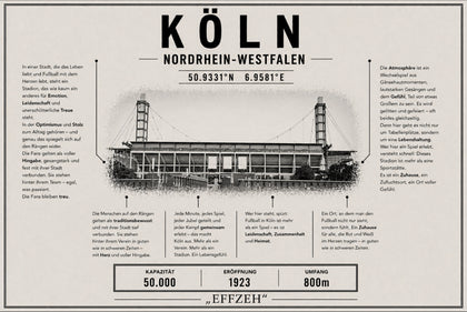 Köln Stadion Leinwand