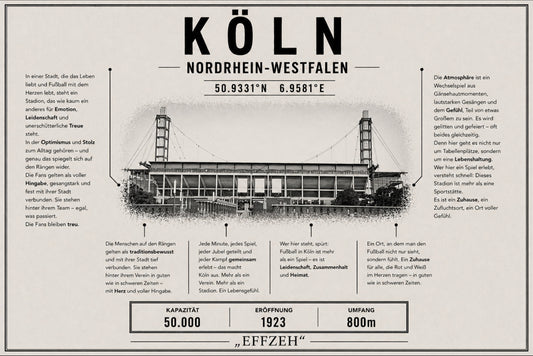 Köln Stadion Leinwand