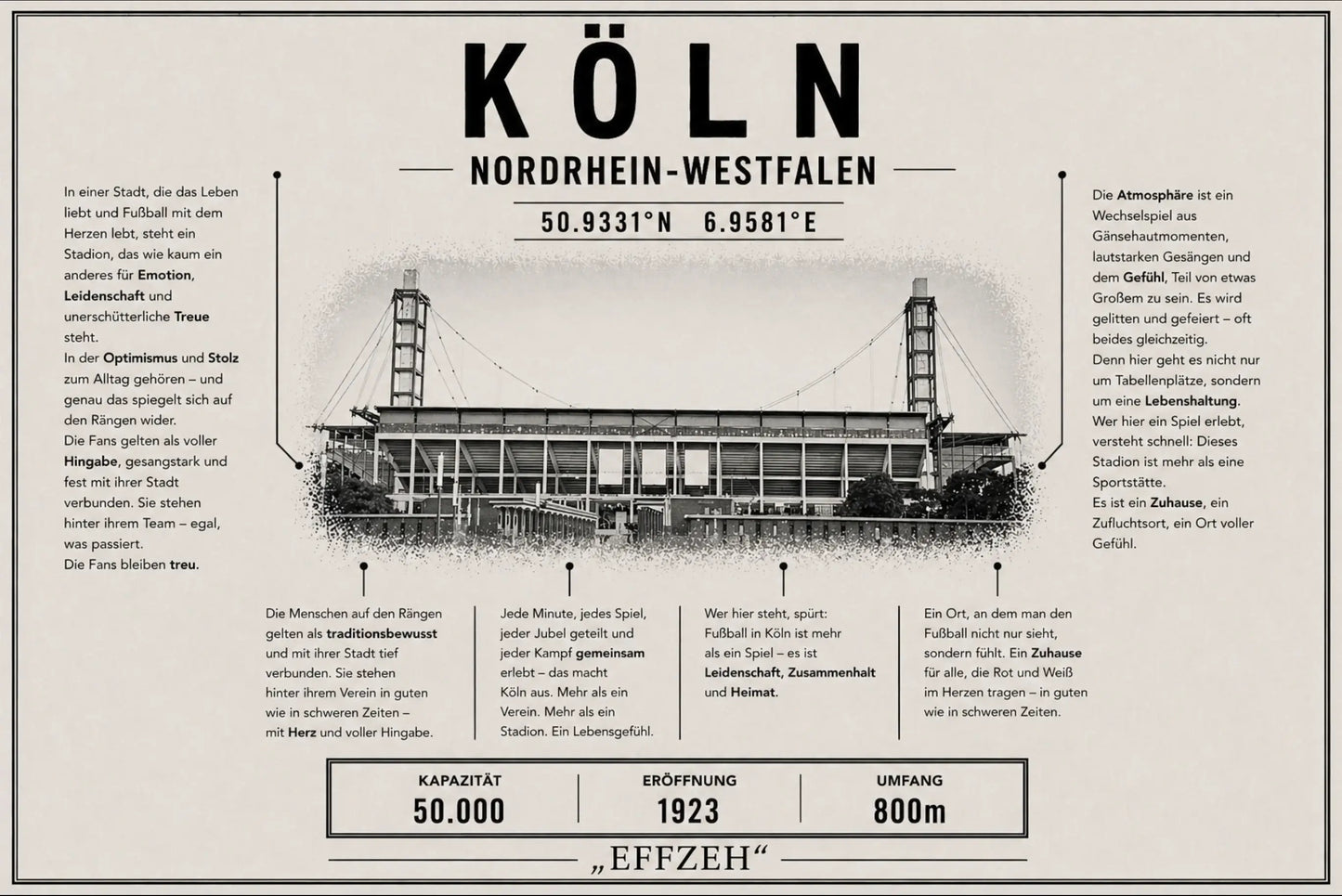 Köln Stadion Leinwand