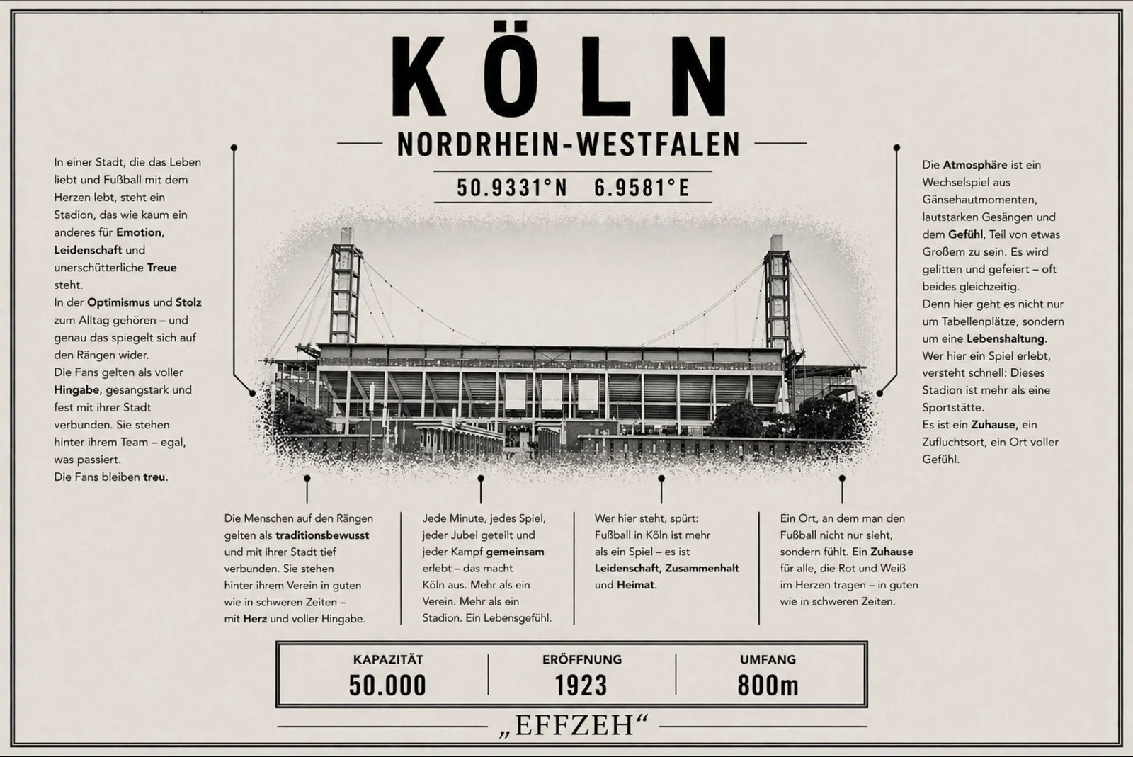 Köln Stadion Leinwand