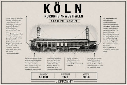 Köln Stadion Leinwand