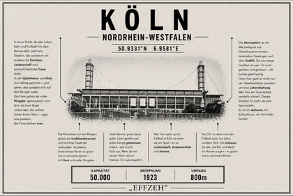 Köln Stadion Leinwand