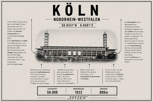 Köln Stadion Leinwand