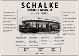 Schalke Stadion Leinwand