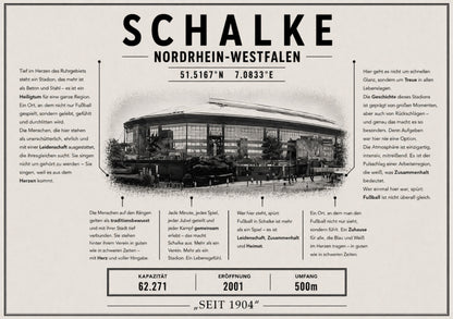 Schalke Stadion Leinwand