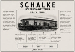 Schalke Stadion Leinwand