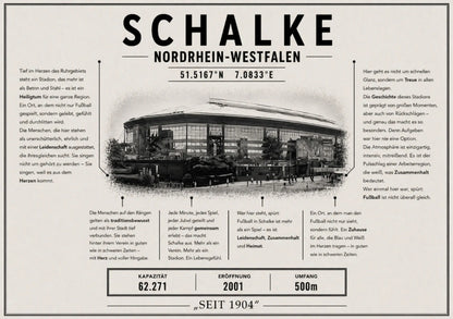 Schalke Stadion Leinwand