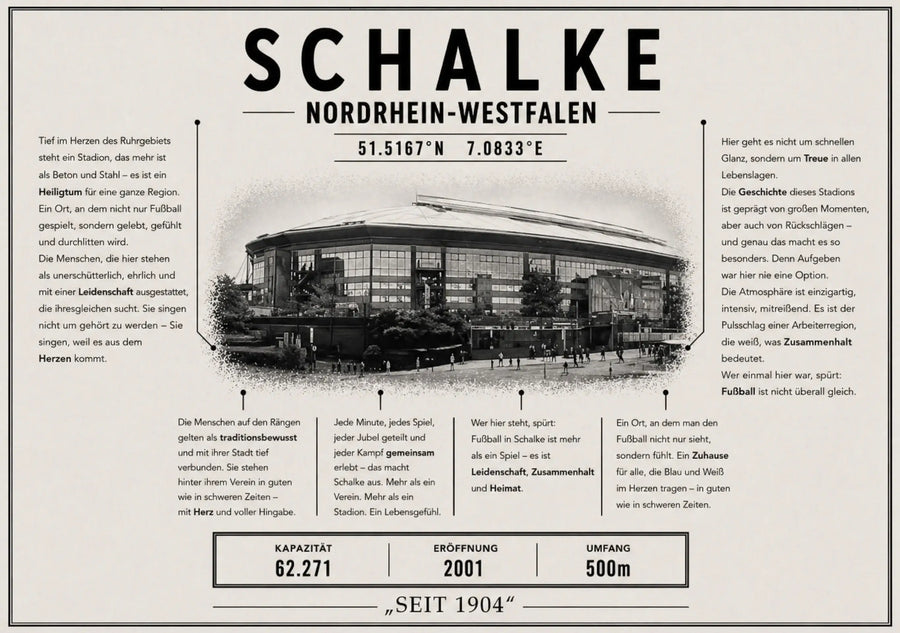 Schalke Stadion Leinwand