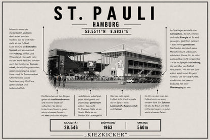 St. Pauli Stadion Leinwand