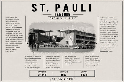 St. Pauli Stadion Leinwand