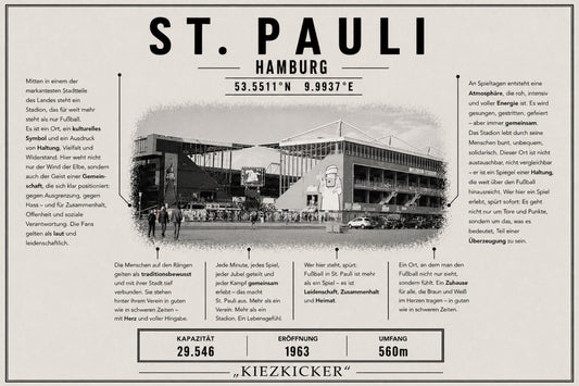 St. Pauli Stadion Leinwand
