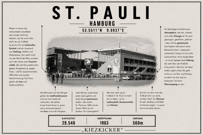 St. Pauli Stadion Leinwand