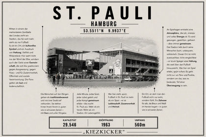 St. Pauli Stadion Leinwand