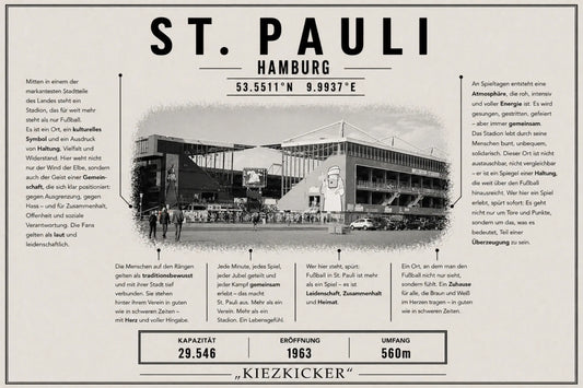 St. Pauli Stadion Leinwand