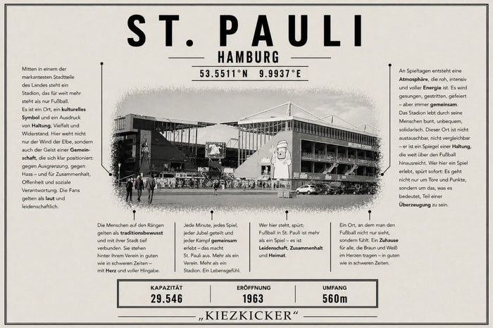 St. Pauli Stadion Leinwand