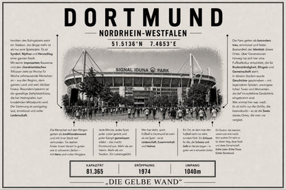 Dortmund Stadion Leinwand