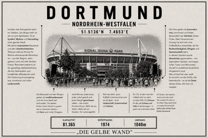 Dortmund Stadion Leinwand