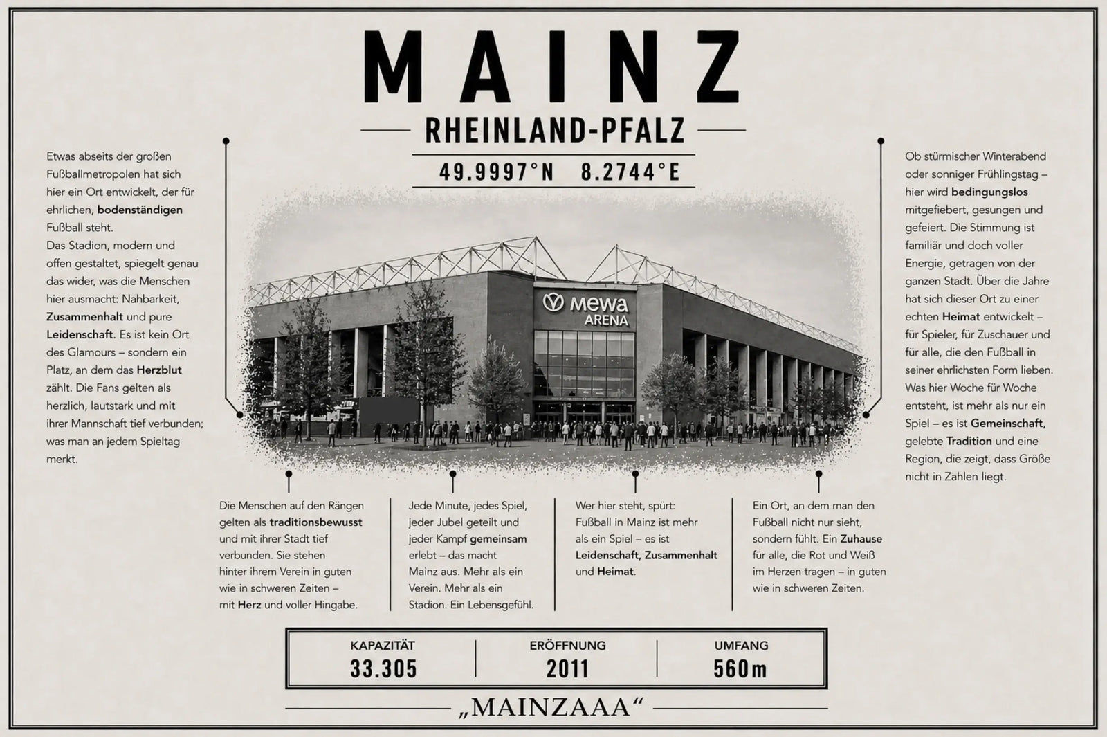 Mainz Stadion Leinwand