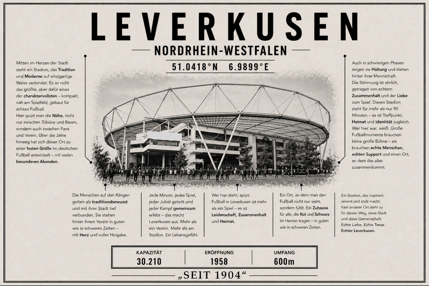 Leverkusen Stadion Leinwand