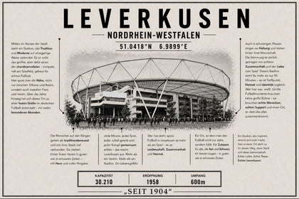 Leverkusen Stadion Leinwand