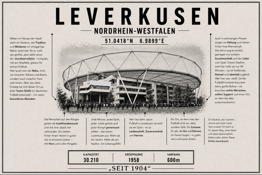 Leverkusen Stadion Leinwand