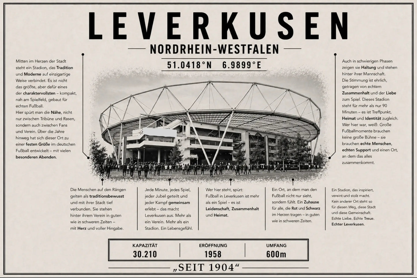 Leverkusen Stadion Leinwand