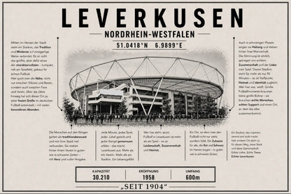 Leverkusen Stadion Leinwand