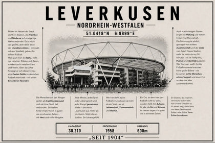 Leverkusen Stadion Leinwand
