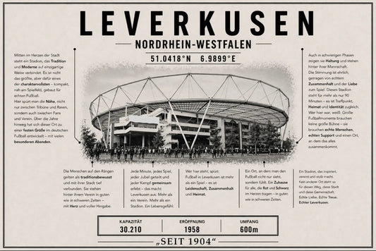 Leverkusen Stadion Leinwand