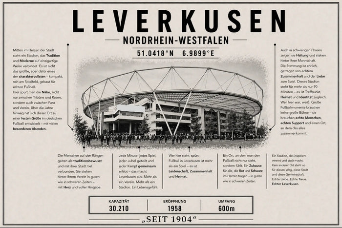 Leverkusen Stadion Leinwand