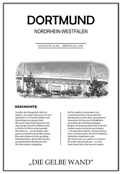 Dortmund Stadion Leinwand
