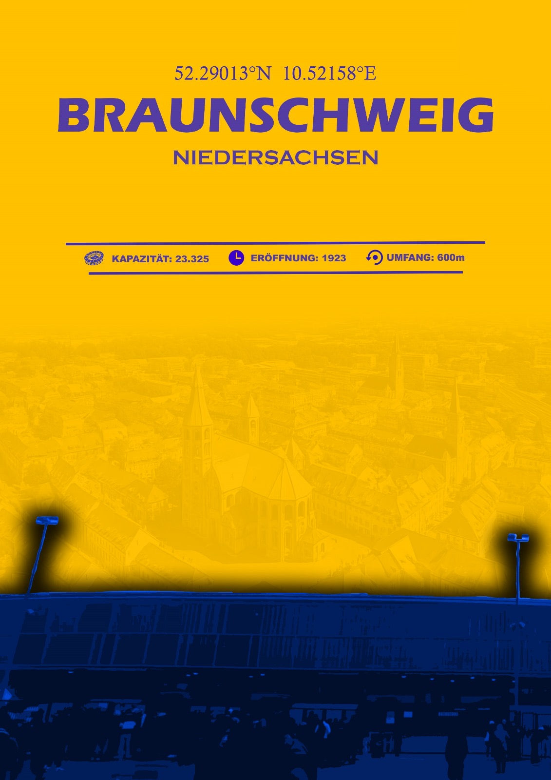 Braunschweig Stadion Leinwand